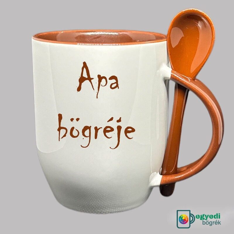 Családi kanalas bögre (Barna) - Image 2
