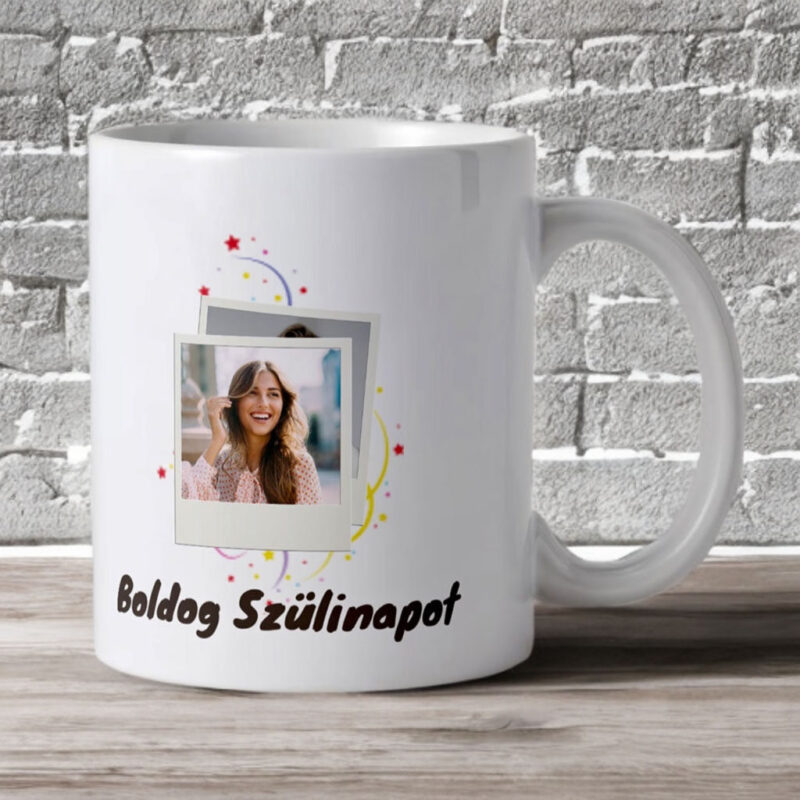 Szülinapi fényképes bögre
